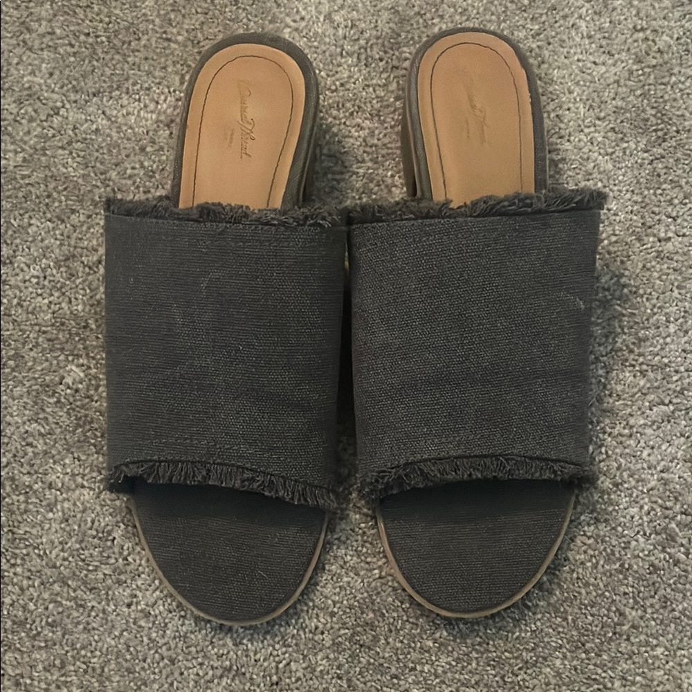 Women's Black Slide Sandals